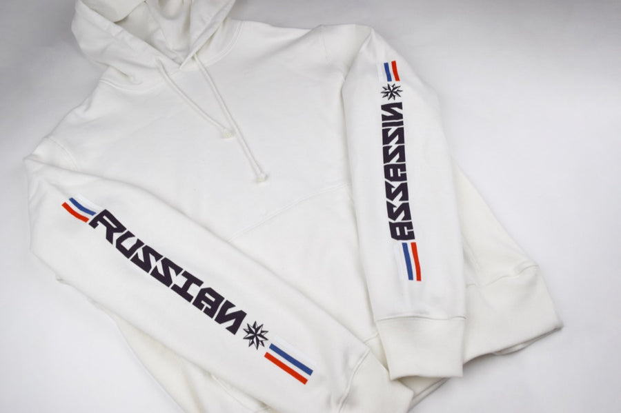 Russian X Assassin Hoodie - White