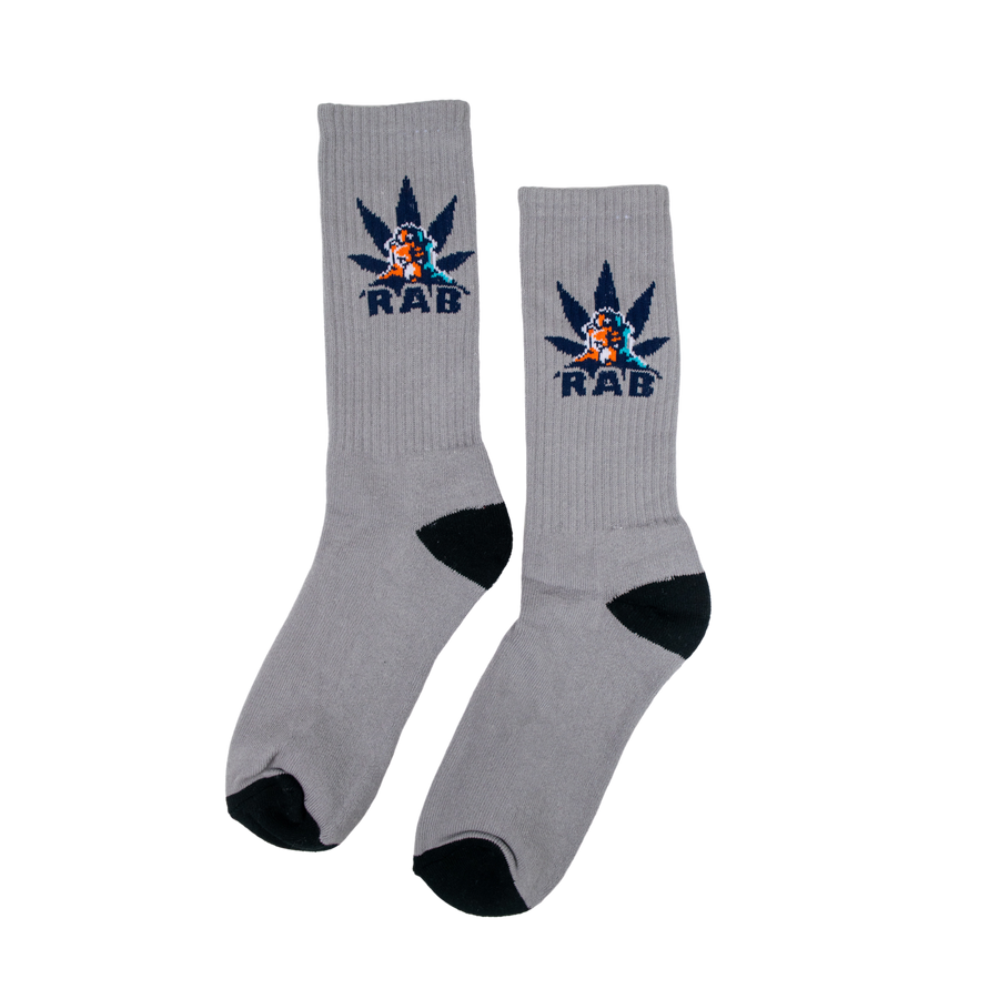 RAB Logo Socks - Grey/Blue