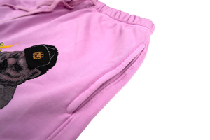 Russian General Bear Shorts- Pink